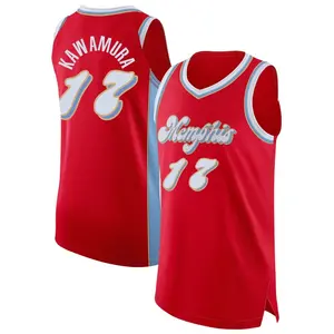 Memphis Grizzlies Authentic Red Yuki Kawamura 2024/25 City Edition Jersey - Men's