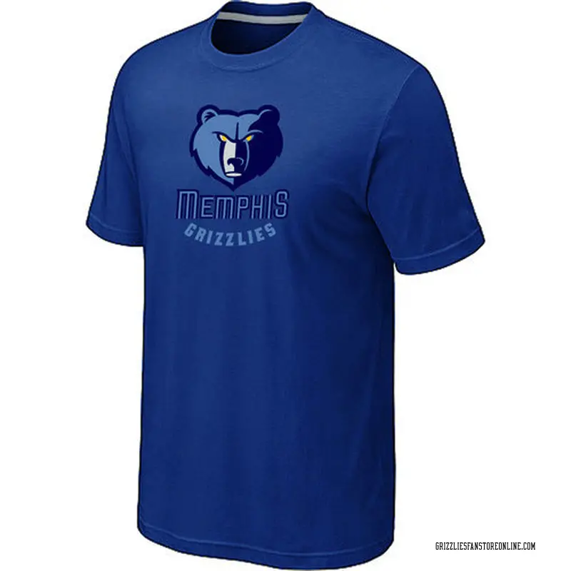Memphis Grizzlies Blue Big & Tall Primary Logo T-Shirt - - Men's