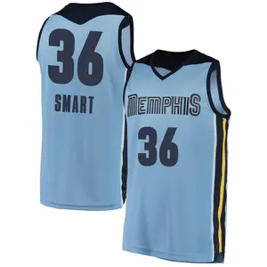 Memphis Grizzlies Fast Break Light Blue Marcus Smart Jersey - Statement Edition - Men's