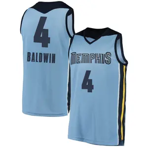 Memphis Grizzlies Fast Break Light Blue Wade Baldwin Jersey - Statement Edition - Men's