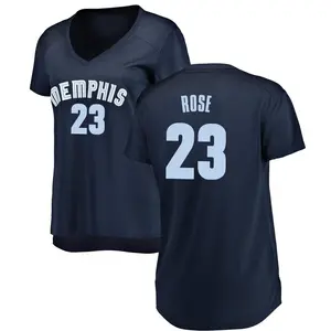 Memphis Grizzlies Fast Break Navy Derrick Rose Jersey - Icon Edition - Women's