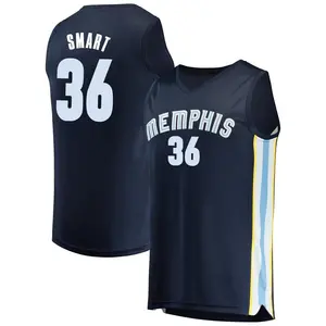 Memphis Grizzlies Fast Break Navy Marcus Smart Jersey - Icon Edition - Men's