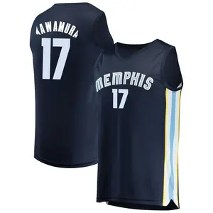 Memphis Grizzlies Fast Break Navy Yuki Kawamura Jersey - Icon Edition - Men's