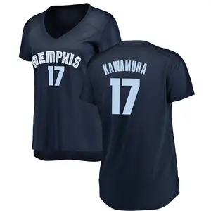 Memphis Grizzlies Fast Break Navy Yuki Kawamura Jersey - Icon Edition - Women's