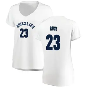 Memphis Grizzlies Fast Break White Derrick Rose Jersey - Association Edition - Women's