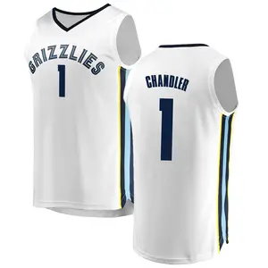 Memphis Grizzlies Fast Break White Kennedy Chandler Jersey - Association Edition - Men's