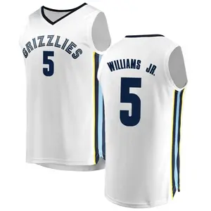 Memphis Grizzlies Fast Break White Vince Williams Jr. Jersey - Association Edition - Men's