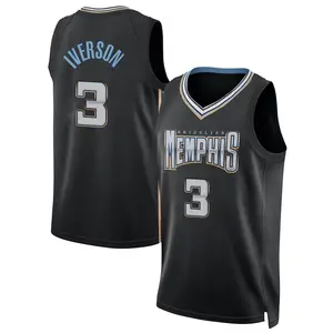 Memphis Grizzlies Swingman Black Allen Iverson 2022/23 City Edition Jersey - Men's