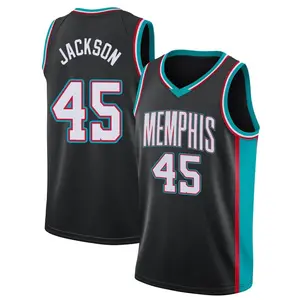 Memphis Grizzlies Swingman Black GG Jackson II 2020/21 Hardwood Classics Jersey - Men's