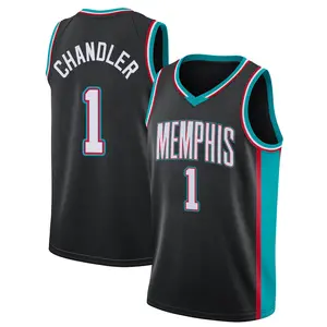 Memphis Grizzlies Swingman Black Kennedy Chandler 2020/21 Hardwood Classics Jersey - Men's