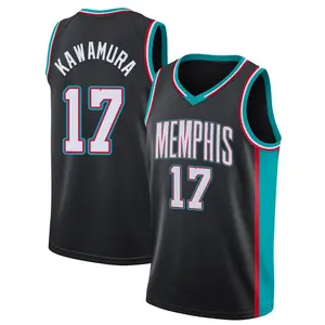 Memphis Grizzlies Swingman Black Yuki Kawamura 2020/21 Hardwood Classics Jersey - Youth