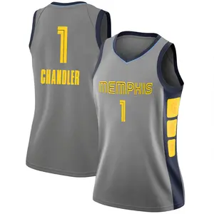 Memphis Grizzlies Swingman Gray Kennedy Chandler 2018/19 Jersey - City Edition - Women's