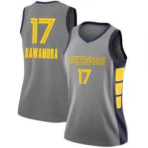 Memphis Grizzlies Swingman Gray Yuki Kawamura 2018/19 Jersey - City Edition - Women's