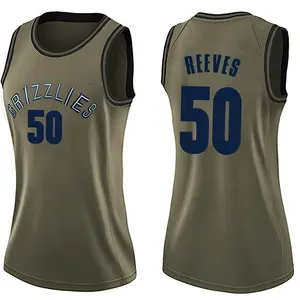 Memphis Grizzlies Swingman Green Bryant Reeves Salute to Service Jersey - Women's