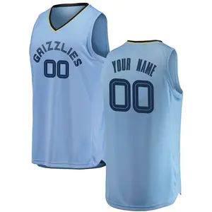 Memphis Grizzlies Swingman Light Blue Custom 2018/19 Jersey - Statement Edition - Men's