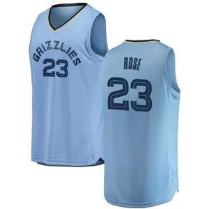 Memphis Grizzlies Swingman Light Blue Derrick Rose 2018/19 Jersey - Statement Edition - Men's