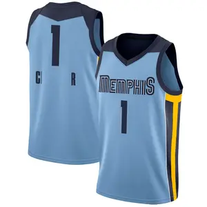 Memphis Grizzlies Swingman Light Blue Kennedy Chandler Jersey - Statement Edition - Men's