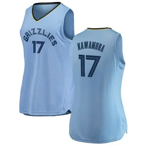 Memphis Grizzlies Swingman Light Blue Yuki Kawamura 2018/19 Jersey - Statement Edition - Women's