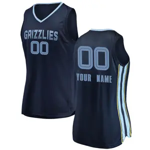 Memphis Grizzlies Swingman Navy Custom 2018/19 Jersey - Icon Edition - Women's