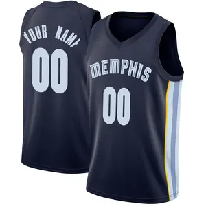 Memphis Grizzlies Swingman Navy Custom Jersey - Icon Edition - Youth