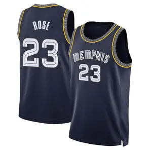 Memphis Grizzlies Swingman Navy Derrick Rose 2021/22 City Edition Jersey - Youth