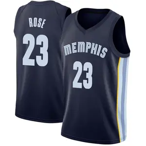 Memphis Grizzlies Swingman Navy Derrick Rose Jersey - Icon Edition - Men's