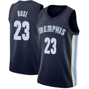 Memphis Grizzlies Swingman Navy Derrick Rose Jersey - Icon Edition - Youth