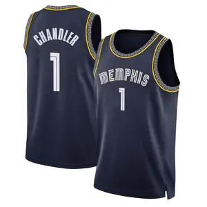 Memphis Grizzlies Swingman Navy Kennedy Chandler 2021/22 City Edition Jersey - Men's