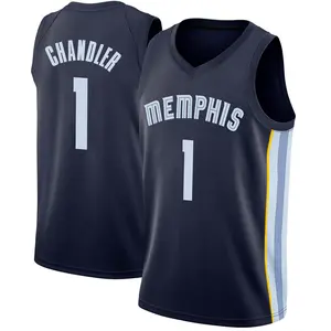 Memphis Grizzlies Swingman Navy Kennedy Chandler Jersey - Icon Edition - Men's