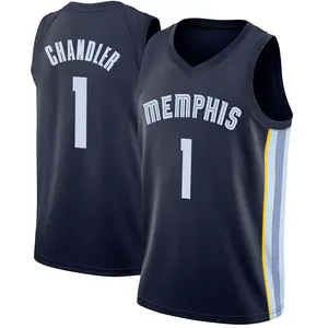 Memphis Grizzlies Swingman Navy Kennedy Chandler Jersey - Icon Edition - Youth