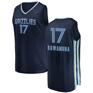 Memphis Grizzlies Swingman Navy Yuki Kawamura 2018/19 Jersey - Icon Edition - Men's