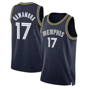 Memphis Grizzlies Swingman Navy Yuki Kawamura 2021/22 City Edition Jersey - Youth