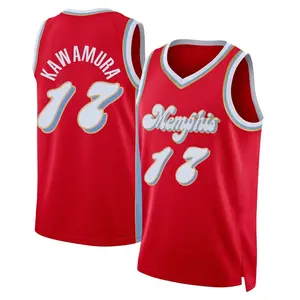 Memphis Grizzlies Swingman Red Yuki Kawamura 2024/25 City Edition Jersey - Men's