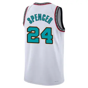 Memphis Grizzlies Swingman White Cam Spencer 2024/25 Classic Edition Jersey - Men's