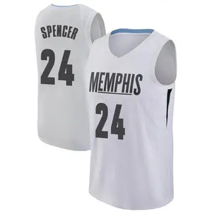 Memphis Grizzlies Swingman White Cam Spencer Jersey - City Edition - Youth