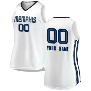 Memphis Grizzlies Swingman White Custom 2018/19 Jersey - Association Edition - Women's