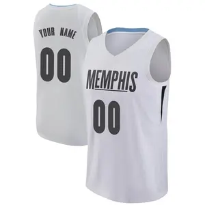 Memphis Grizzlies Swingman White Custom Jersey - City Edition - Men's