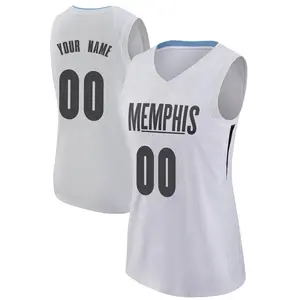 Memphis Grizzlies Swingman White Custom Jersey - City Edition - Women's