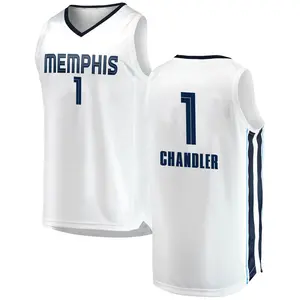 Memphis Grizzlies Swingman White Kennedy Chandler 2018/19 Jersey - Association Edition - Men's