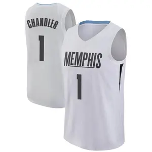 Memphis Grizzlies Swingman White Kennedy Chandler Jersey - City Edition - Youth