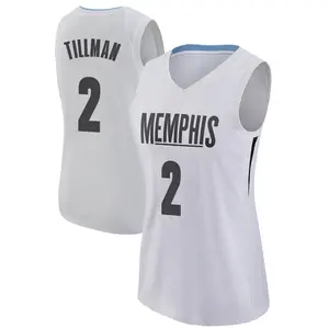 Men's Fanatics Branded Xavier Tillman Sr. Navy Memphis Grizzlies 2021/22  Fast Break Replica Jersey - Icon Edition