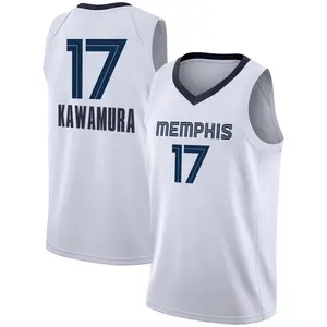 Memphis Grizzlies Swingman White Yuki Kawamura 2020/21 Jersey - Association Edition - Men's