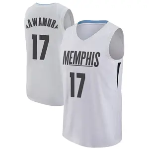 Memphis Grizzlies Swingman White Yuki Kawamura Jersey - City Edition - Men's